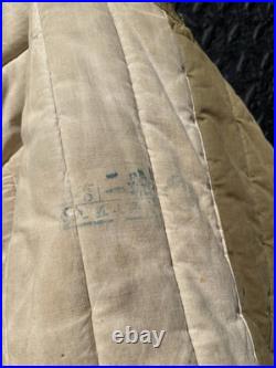 Vintage 1950s Chinese Officer Winter Overcoat Korean War Military Army Coat PVA