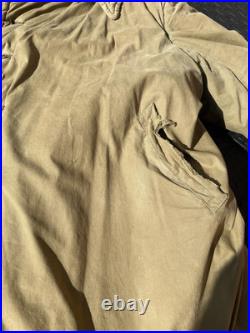 Vintage 1950s Chinese Officer Winter Overcoat Korean War Military Army Coat PVA