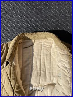 Vintage 1950s Chinese Officer Winter Overcoat Korean War Military Army Coat PVA