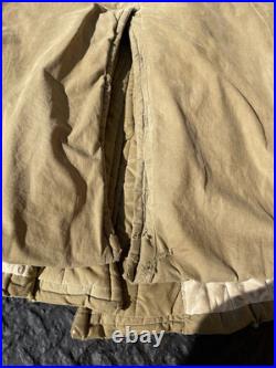 Vintage 1950s Chinese Officer Winter Overcoat Korean War Military Army Coat PVA