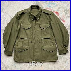 Vintage 1950s Deadstock M-1951 Med Short Field Jacket Korean War Military 50s