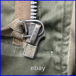 Vintage 1950s Hooded Fishtail Parka With Wool Liner, Korean War Era Size Med