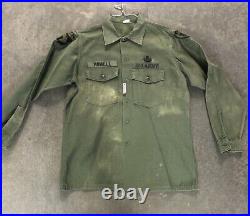 Vintage 1950s Korean War Era US Army Wool Field Shirt (L)