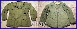 Vintage 1950s Korean War Jacket M-1950 Field Jacket Size Regular Small And Liner
