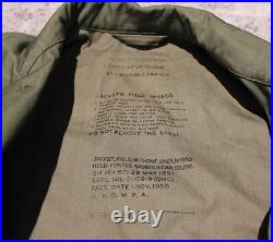 Vintage 1950s Korean War Jacket M-1950 Field Jacket Size Regular Small And Liner