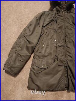 Vintage 1950s Korean War USAF Cold Weather Hooded Flight Jacket/Parka N3-B