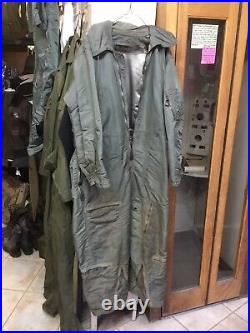 Vintage 1950s Korean War USAF Pilots Flight Suit Coveralls Type CWO 1-P Large