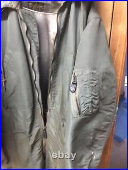 Vintage 1950s Korean War USAF Pilots Flight Suit Coveralls Type CWO 1-P Large