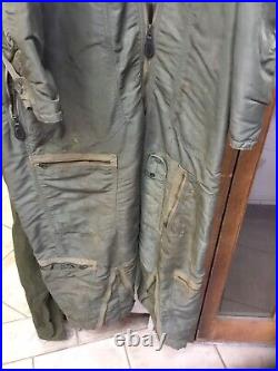 Vintage 1950s Korean War USAF Pilots Flight Suit Coveralls Type CWO 1-P Large