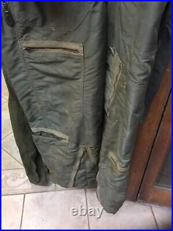 Vintage 1950s Korean War USAF Pilots Flight Suit Coveralls Type CWO 1-P Large