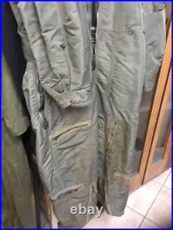 Vintage 1950s Korean War USAF Pilots Flight Suit Coveralls Type CWO 1-P Large