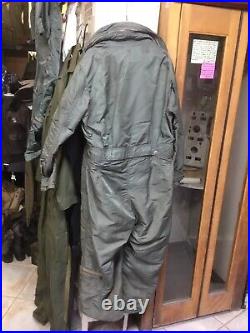 Vintage 1950s Korean War USAF Pilots Flight Suit Coveralls Type CWO 1-P Large