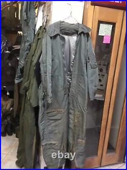 Vintage 1950s Korean War USAF Pilots Flight Suit Coveralls Type CWO 1-P Large