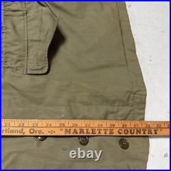Vintage 1950s M-1950 Field Jacket Without Liner Army Korea War Combat S-Reg EUC