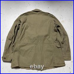 Vintage 1950s M-1950 Field Jacket Without Liner Army Korea War Combat S-Reg EUC