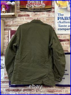 Vintage 1950s M-1951 FIELD JACKET With Wool Liner Long Medium Korean War Og-107 Ex