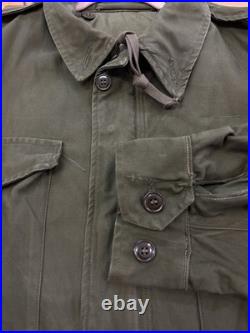 Vintage 1950s M-1951 FIELD JACKET With Wool Liner Long Medium Korean War Og-107 Ex