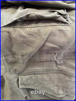 Vintage 1950s M-1951 FIELD JACKET With Wool Liner Long Medium Korean War Og-107 Ex