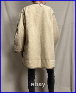 Vintage 1950s Military Korean War Era Distressed Jacket Wool Liner