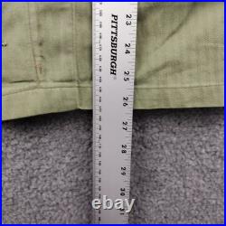 Vintage 1950s US Army HBT 13 Stars Combat Shirt Jacket OD7 Size Large Patches