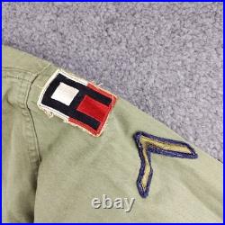 Vintage 1950s US Army HBT 13 Stars Combat Shirt Jacket OD7 Size Large Patches