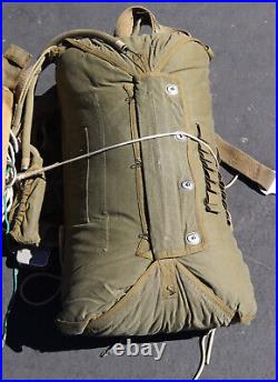 Vintage 1950s US Military Korean War Airborn Paratrooper Parachute Korea Canvas