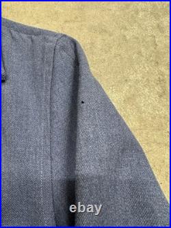 Vintage 1950s USAF Military Blue Type A-1A Heavy Wool Flying Shirt Size Medium