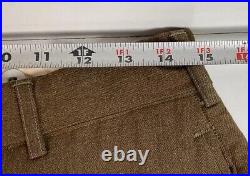 Vintage 1950s Wool Military Trousers 32x31 Korean War