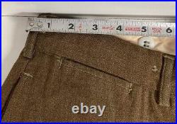 Vintage 1950s Wool Military Trousers 32x31 Korean War