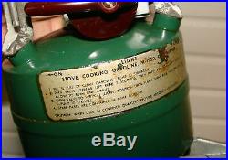 Vintage 1951 Coleman M-1950 Light Gasoline Cooking Stove - Korean War Era