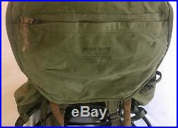 Vintage 1951 Korean War Canvas External Frame Rucksack Military Pack Backpack