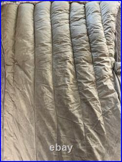 Vintage 1951 Korean War Era US Military Casualty Down Sleeping Bag Fur Warm