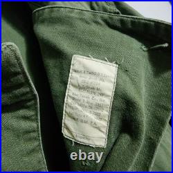 Vintage 1951 Korean War M-1947 HBT Coveralls US Army OD7 Herringbone Twill 34RS