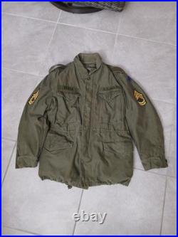 Vintage 1951 M-51 Military Field Jacket Liner Rare L US Army Korean War