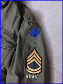 Vintage 1951 M-51 Military Field Jacket Liner Rare L US Army Korean War