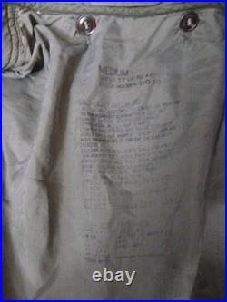 Vintage 1951 M-51 Military Field Jacket Liner Rare L US Army Korean War