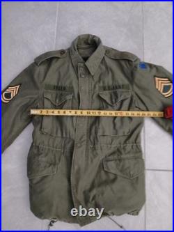 Vintage 1951 M-51 Military Field Jacket Liner Rare L US Army Korean War