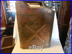 Vintage 1951 US Army Korean War Gas or Water Jerry Can by Radio Steel 20-5-51