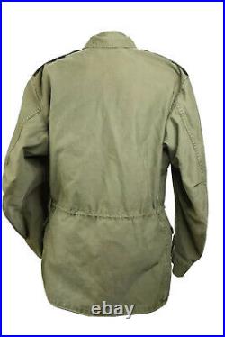 Vintage 1952 Korean War Era Military Field Shell Jacket Army Green M1951 Small