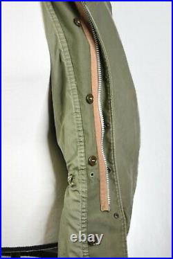 Vintage 1952 Korean War Era Military Field Shell Jacket Army Green M1951 Small