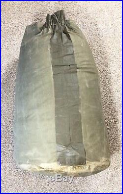 Vintage 1953 Korean War Casualty Evacuation Bag Feather Fill Fur Lined & Sack