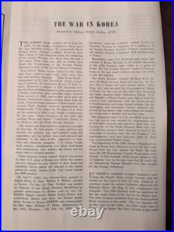 Vintage 1953 Pacific Stars and Stripes Map of the Korean War 35X25 With Book