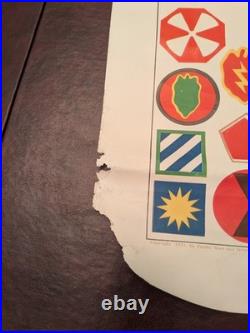 Vintage 1953 Pacific Stars and Stripes Map of the Korean War 35X25 With Book