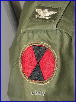 Vintage 1953 Us Army M-1951/m-51 Korean War Field Jacket! Patches! Nice Shape! S