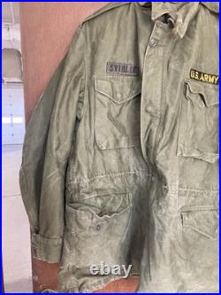Vintage 1957 Field Jacket Long Large Authentic US Army Jacket FREE SHIPPING