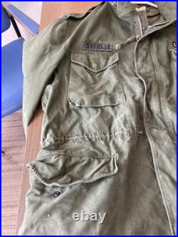 Vintage 1957 Field Jacket Long Large Authentic US Army Jacket FREE SHIPPING