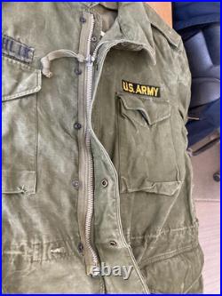 Vintage 1957 Field Jacket Long Large Authentic US Army Jacket FREE SHIPPING
