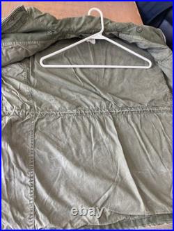 Vintage 1957 Field Jacket Long Large Authentic US Army Jacket FREE SHIPPING