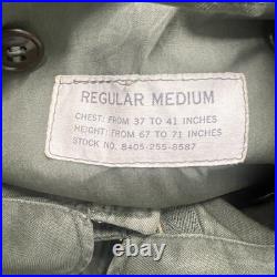 Vintage 1958 US Army M-1951 Field Jacket M51 Korean War Era Regular Medium