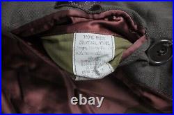 Vintage 50's 1953 US Army Officers Taupe Wool Overcoat With Removable Liner 40R